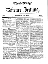 Wiener Zeitung 18490110 Seite: 11