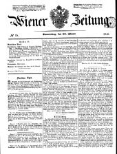 Wiener Zeitung 18490118 Seite: 1
