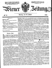 Wiener Zeitung 18490121 Seite: 1