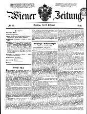 Wiener Zeitung 18490203 Seite: 1