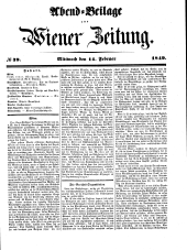 Wiener Zeitung 18490214 Seite: 13