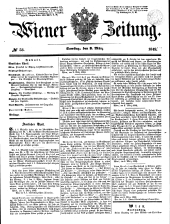 Wiener Zeitung 18490303 Seite: 1