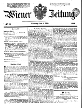 Wiener Zeitung 18490304 Seite: 1