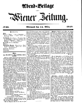 Wiener Zeitung 18490314 Seite: 13