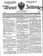 Wiener Zeitung 18490317 Seite: 1