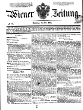 Wiener Zeitung 18490325 Seite: 1