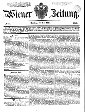 Wiener Zeitung 18490331 Seite: 1