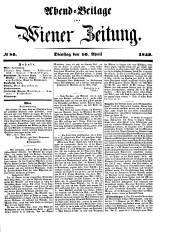 Wiener Zeitung 18490410 Seite: 15