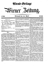 Wiener Zeitung 18490418 Seite: 13