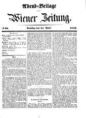 Wiener Zeitung 18490421 Seite: 15