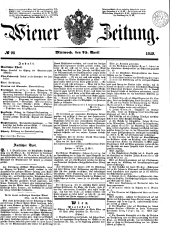 Wiener Zeitung 18490425 Seite: 1