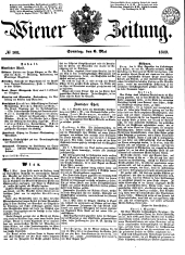 Wiener Zeitung 18490506 Seite: 1