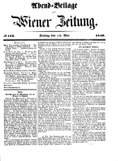 Wiener Zeitung 18490511 Seite: 13