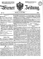 Wiener Zeitung 18490513 Seite: 1