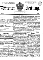 Wiener Zeitung 18490517 Seite: 1