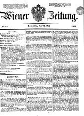 Wiener Zeitung 18490524 Seite: 1