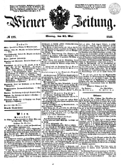 Wiener Zeitung 18490528 Seite: 1