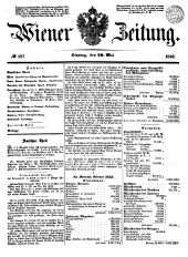 Wiener Zeitung 18490529 Seite: 1