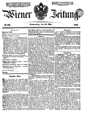 Wiener Zeitung 18490531 Seite: 1