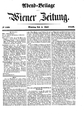 Wiener Zeitung 18490604 Seite: 1