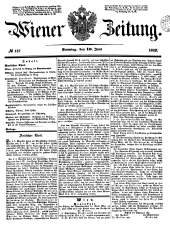 Wiener Zeitung 18490610 Seite: 1