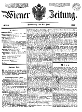 Wiener Zeitung 18490614 Seite: 1