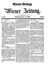 Wiener Zeitung 18490614 Seite: 17