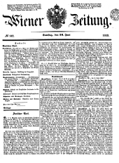 Wiener Zeitung 18490616 Seite: 1