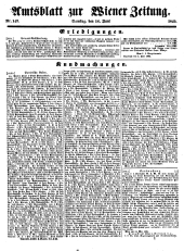 Wiener Zeitung 18490616 Seite: 21