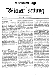 Wiener Zeitung 18490709 Seite: 1