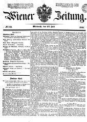 Wiener Zeitung 18490711 Seite: 1