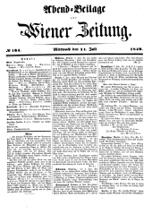 Wiener Zeitung 18490711 Seite: 11