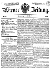 Wiener Zeitung 18490712 Seite: 1