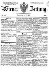 Wiener Zeitung 18490719 Seite: 1