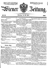 Wiener Zeitung 18490729 Seite: 1