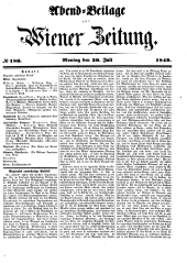 Wiener Zeitung 18490730 Seite: 1