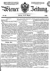 Wiener Zeitung 18490803 Seite: 1