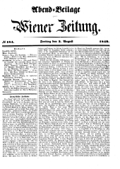 Wiener Zeitung 18490803 Seite: 11