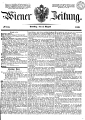 Wiener Zeitung 18490804 Seite: 1