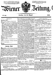 Wiener Zeitung 18490811 Seite: 1