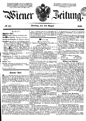 Wiener Zeitung 18490812 Seite: 1