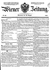Wiener Zeitung 18490815 Seite: 1