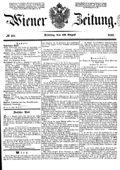 Wiener Zeitung 18490819 Seite: 1