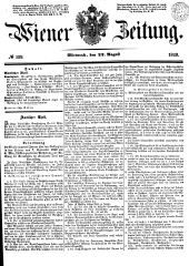 Wiener Zeitung 18490822 Seite: 1