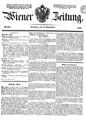 Wiener Zeitung 18490902 Seite: 1