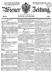 Wiener Zeitung 18490906 Seite: 1