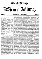 Wiener Zeitung 18490907 Seite: 11