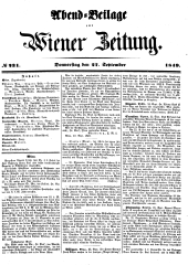 Wiener Zeitung 18490927 Seite: 17