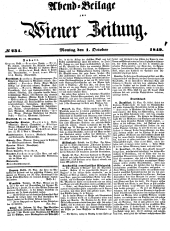 Wiener Zeitung 18491001 Seite: 1