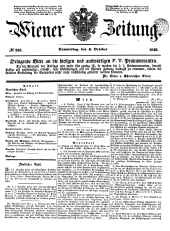 Wiener Zeitung 18491004 Seite: 1